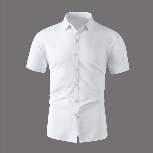 Men's Solid Short Sleeve Shirt